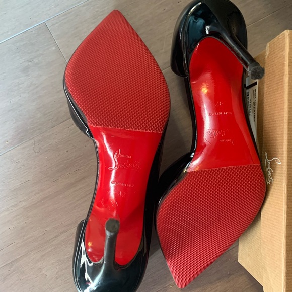 Louboutin IRIZA 100mm Patent heels / gently used - Picture 3 of 7